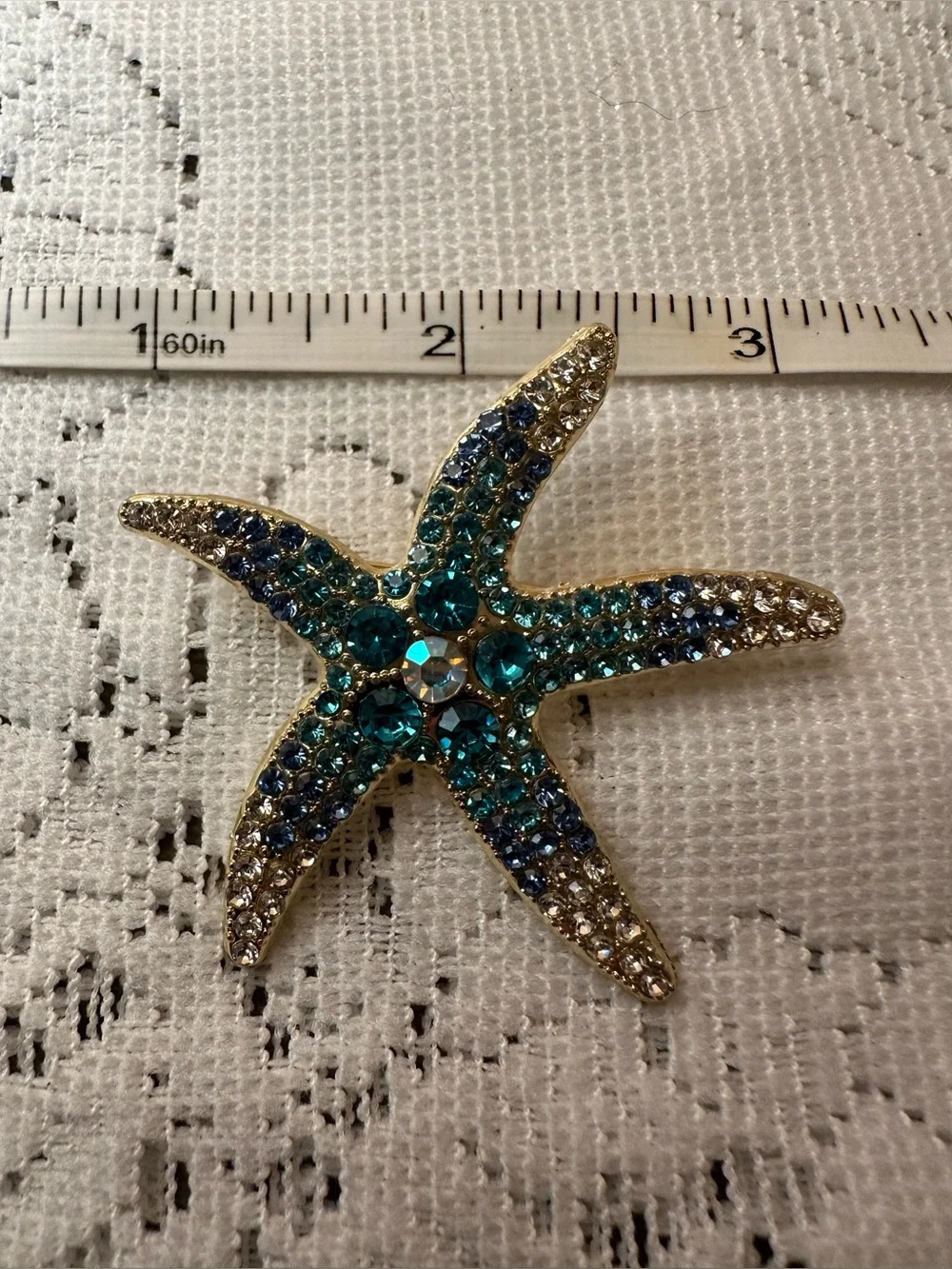 Blue Crystal Whimsical Star Fish